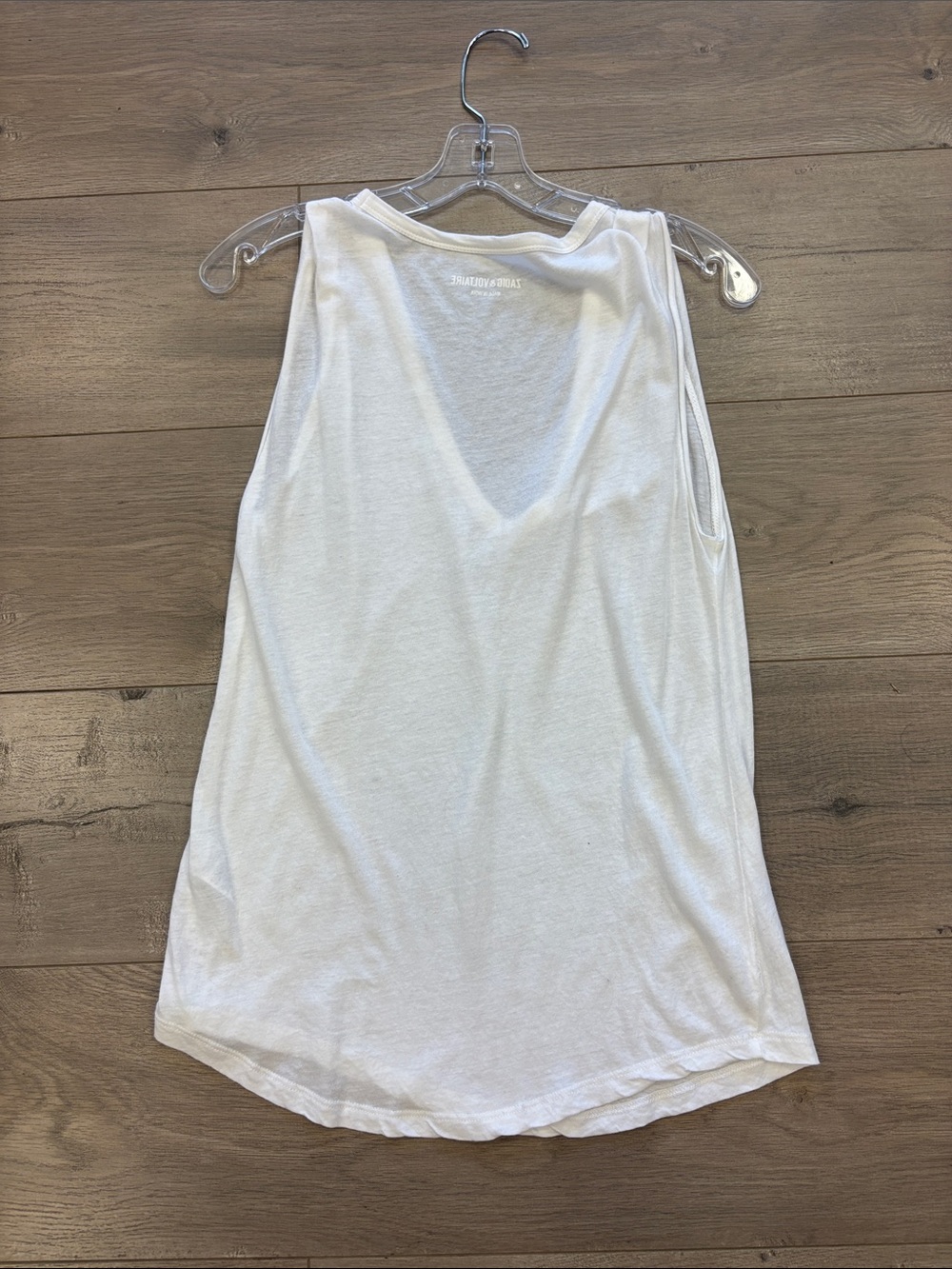 Zadig & Voltaire White Skull V‑Neck Top - Picture 6 of 6